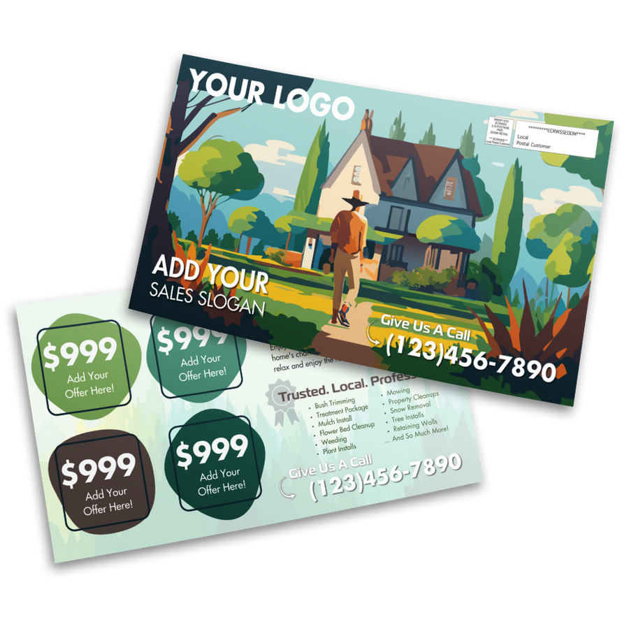 4 Offer - Horizontal EDDM Postcard | Canva Template