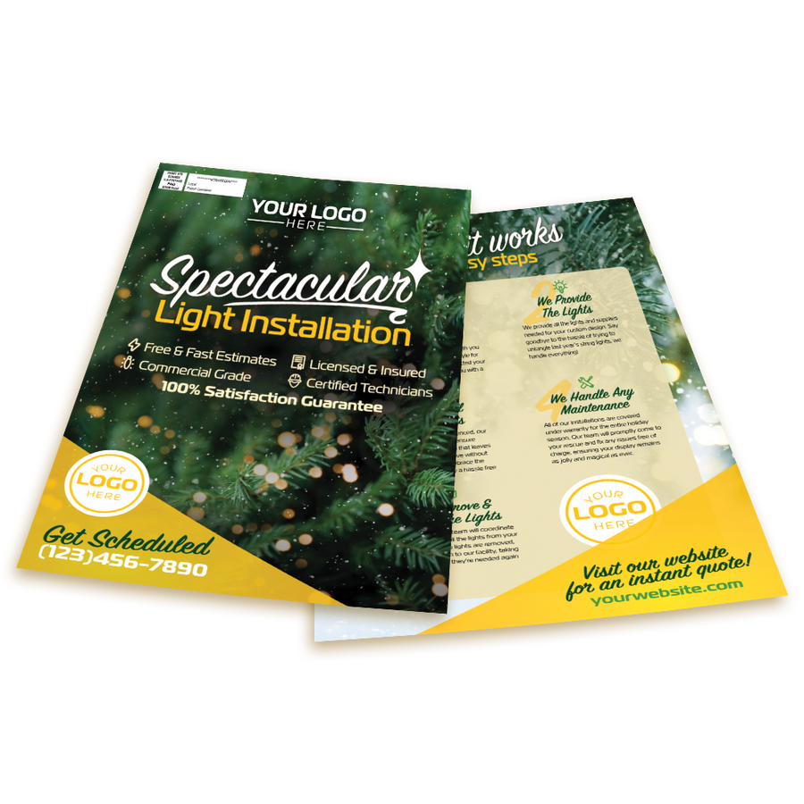 Christmas Light Installation - Flyer Template