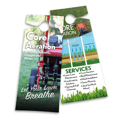 Core Aeration - Door Hanger Template