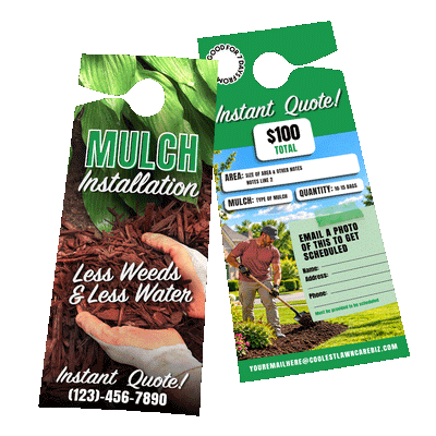 Mulch Installation Instant Quote - Door Hanger Template