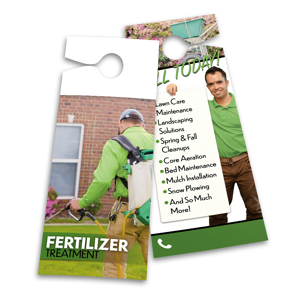 Fertilizer Treatment - Door Hanger Template