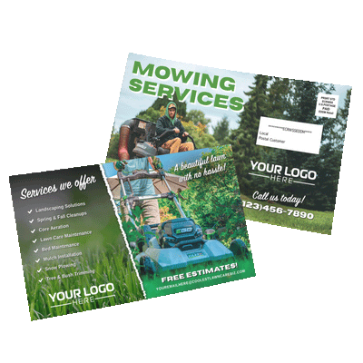 Mowing Services - Postcard Template