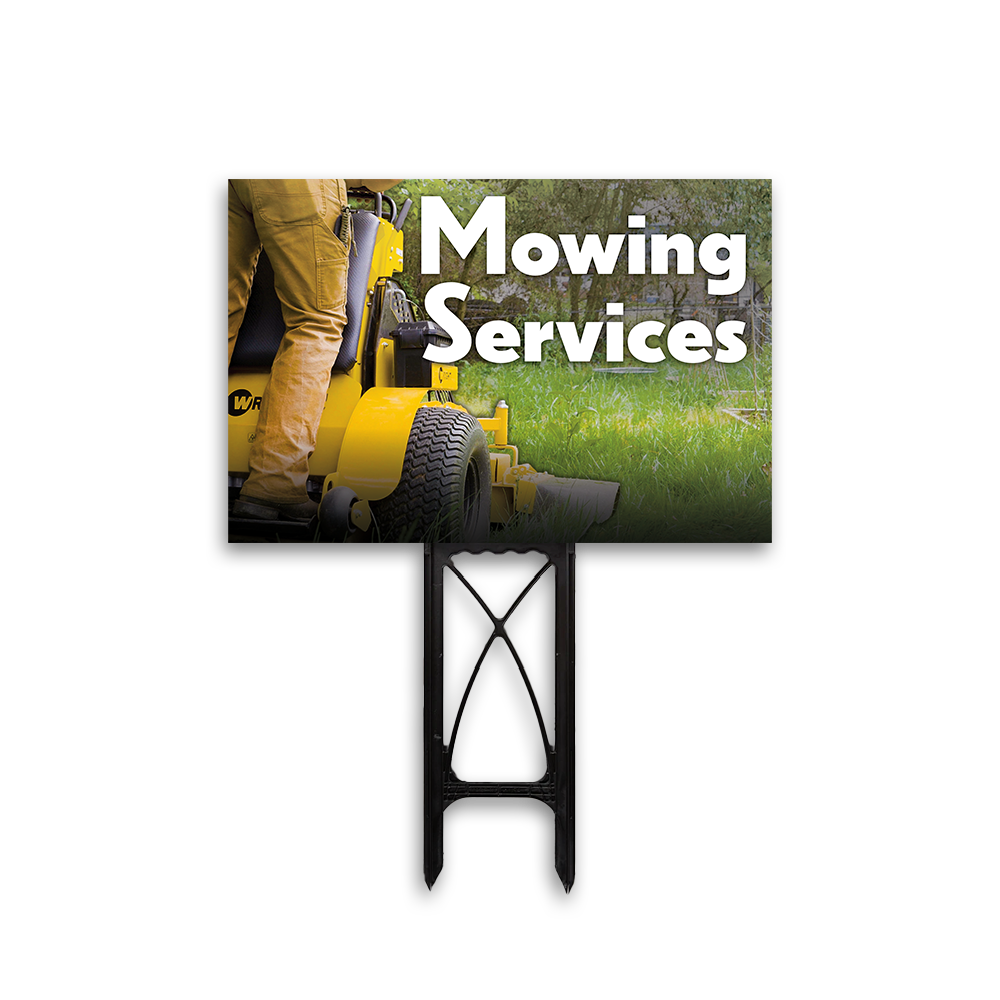 Mowing Services - Yard Sign Template