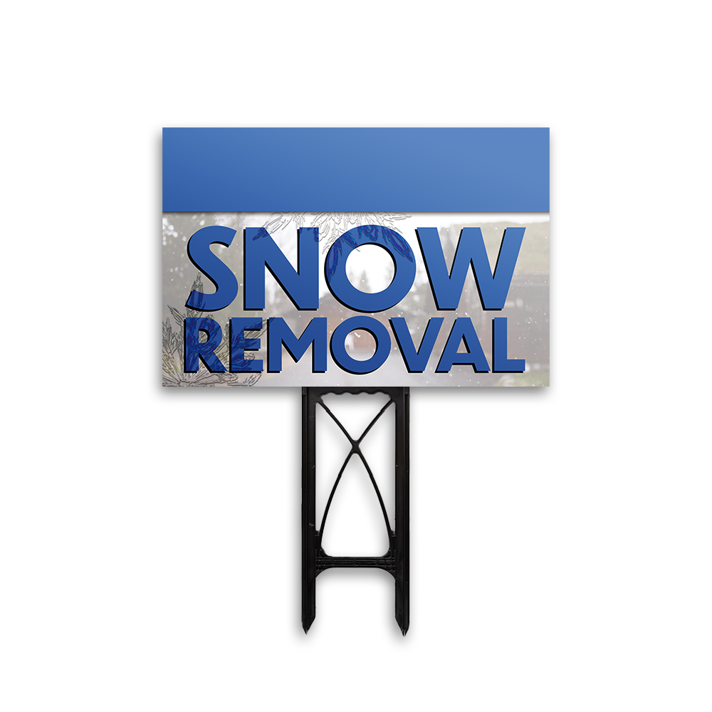 Snow Removal - Yard Sign Template