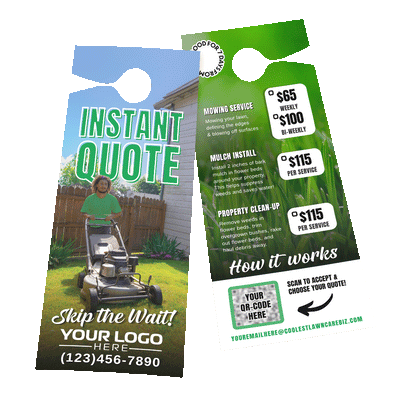 Combo Instant Quote | Door Hanger Template