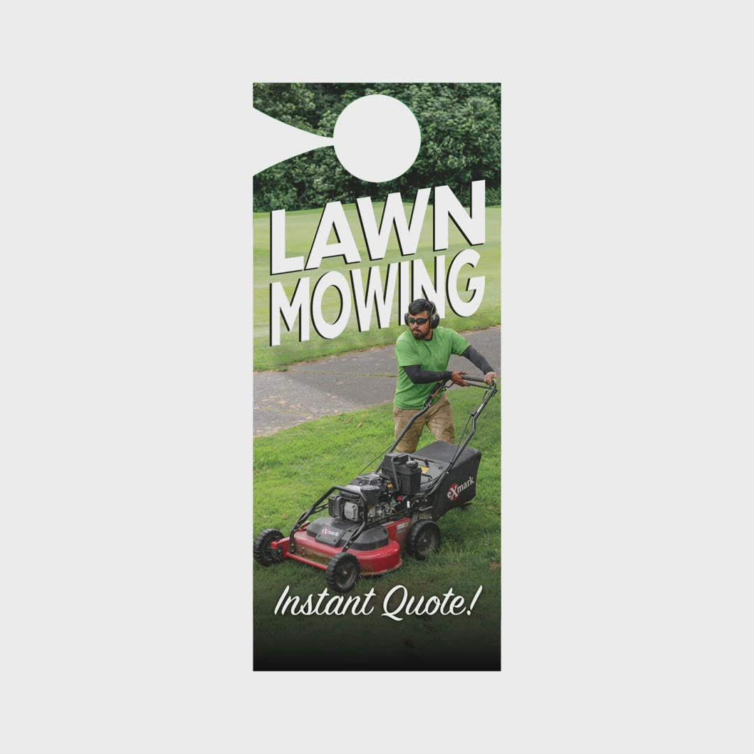 Mowing Instant Quote - Door Hanger Template