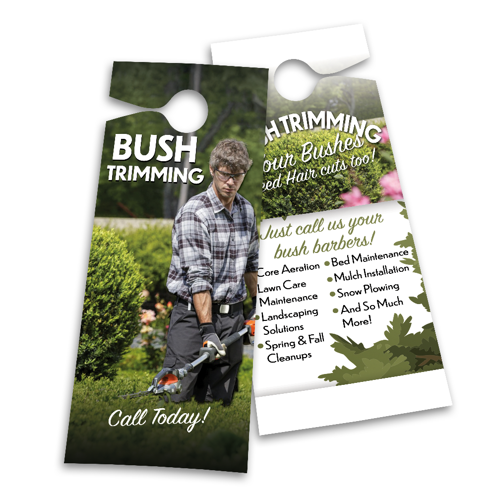 Bush Trimming - Door Hanger Template