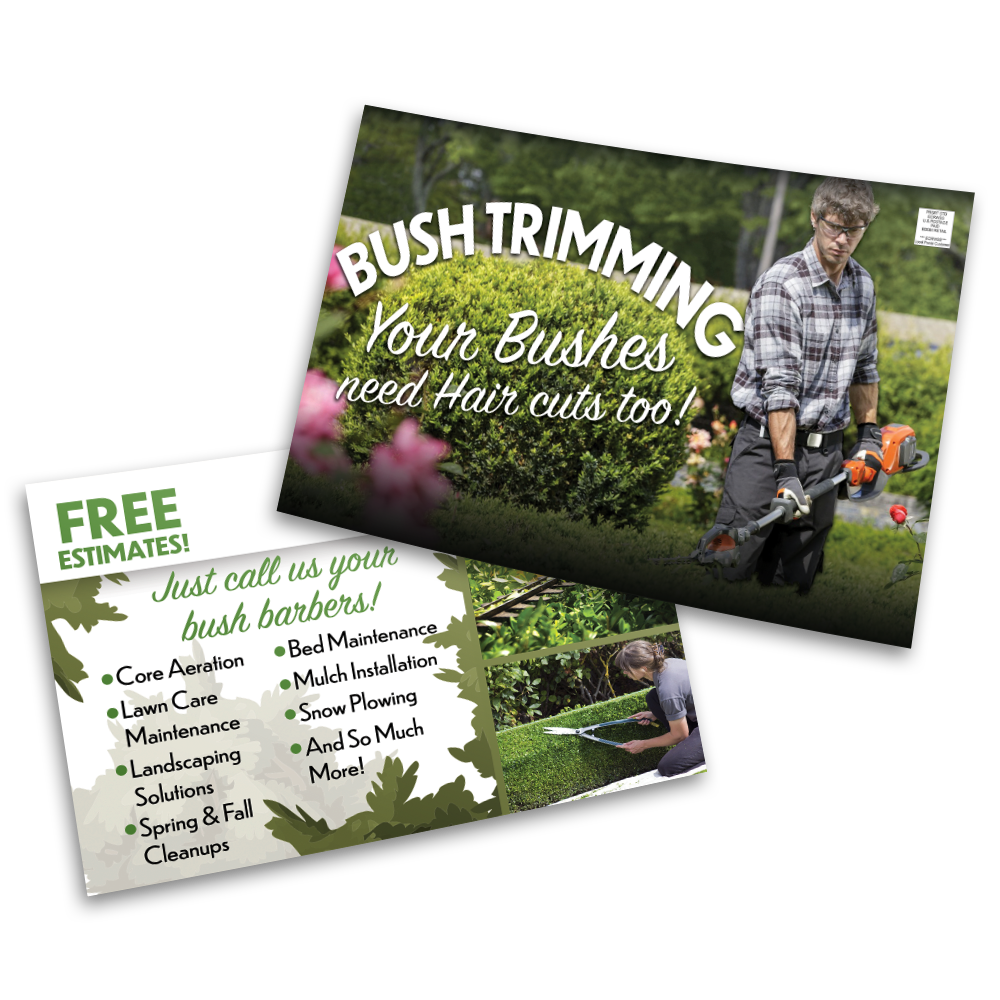 Bush Trimming - Postcard Template