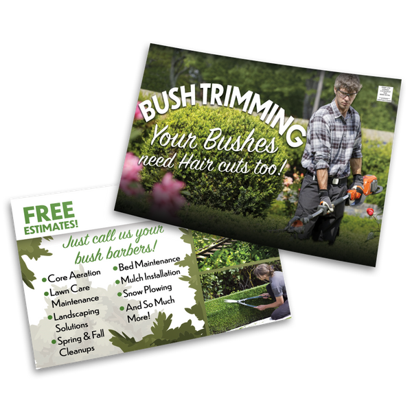 Bush Trimming - Postcard Template