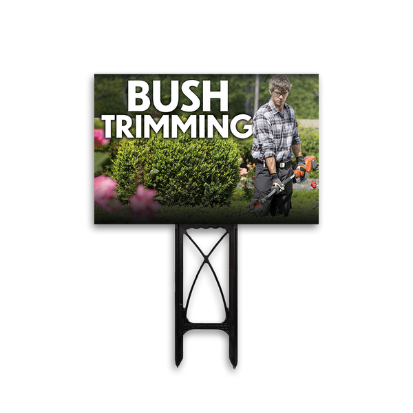 Bush Trimming - Yard Sign Template