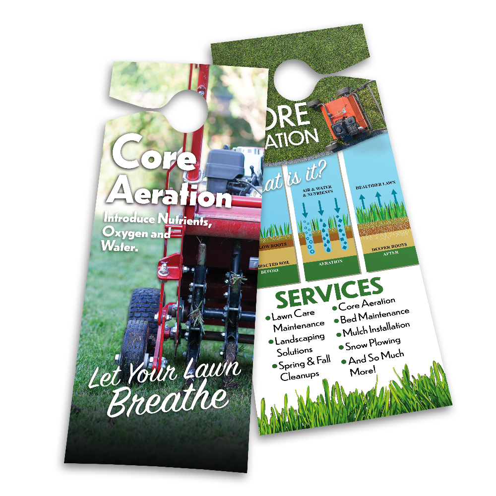 Core Aeration - Door Hanger Template