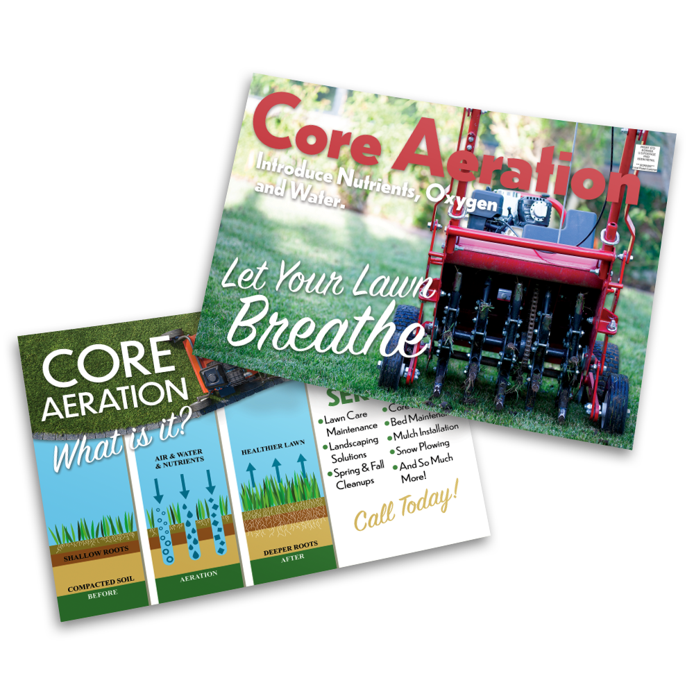 Core Aeration - Postcard Template