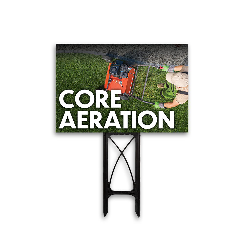 Core Aeration - Yard Sign Template
