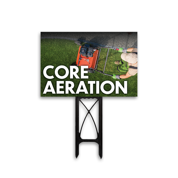 Core Aeration - Yard Sign Template