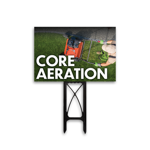 Core Aeration - Yard Sign Template