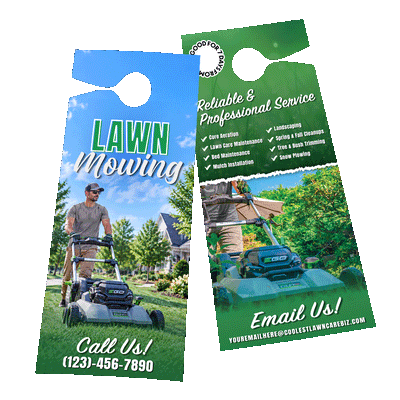 Mowing Services - Door Hanger Template