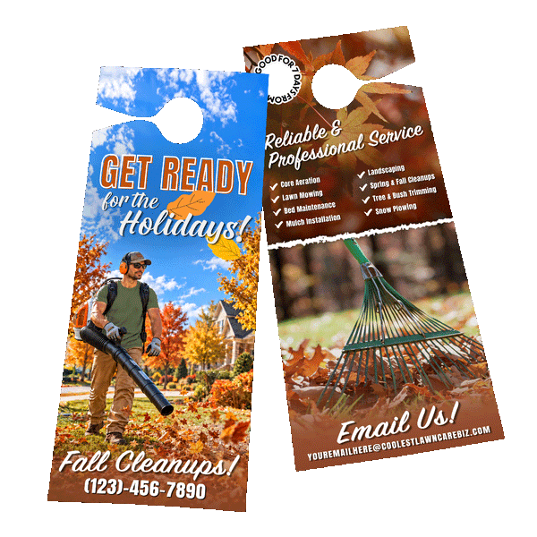 Fall Property Clean Up - Door Hanger Template