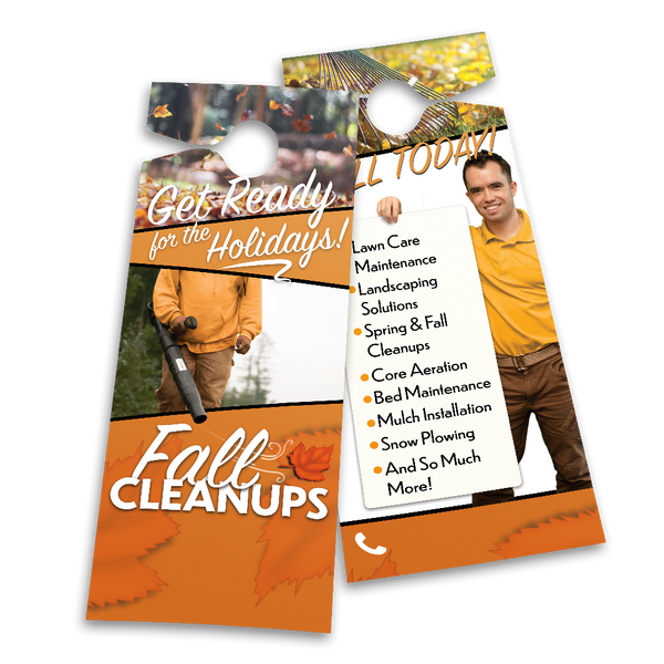 Fall Property Clean Up - Door Hanger Template