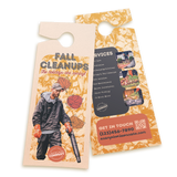 Fall Property Clean Up - Retro Door Hanger Template