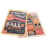 Fall Property Clean Up - Retro Flyer Template