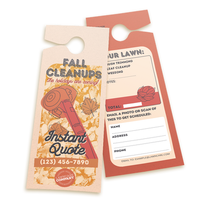 Fall Property Clean Up - Retro Instant Quote Template