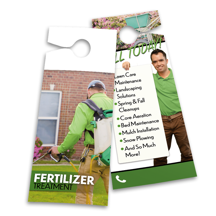 Fertilizer Treatment - Door Hanger Template