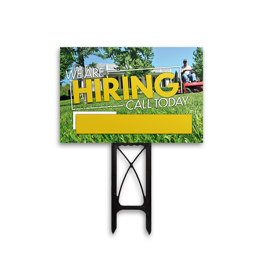 Hiring - Yard Sign Template