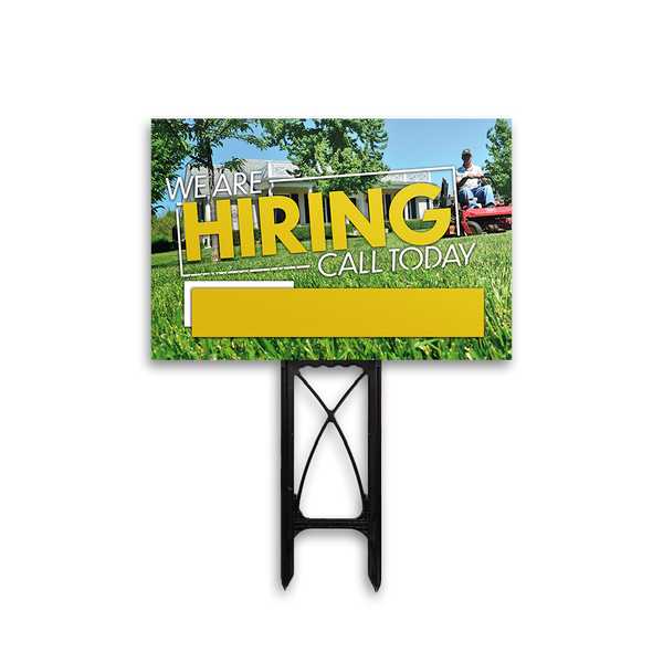 Hiring - Yard Sign Template
