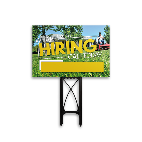 Hiring - Yard Sign Template