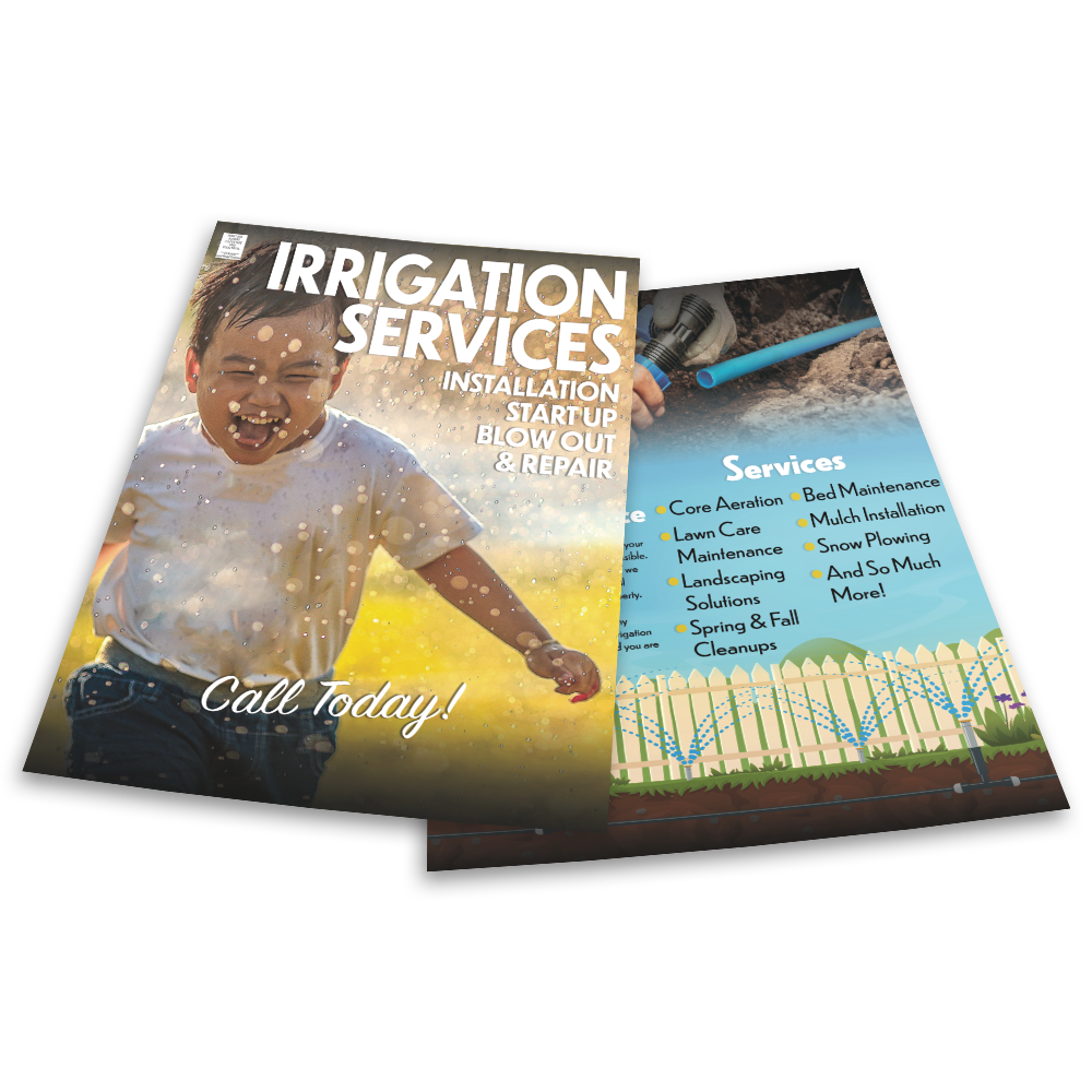Irrigation Services - Flyer Template