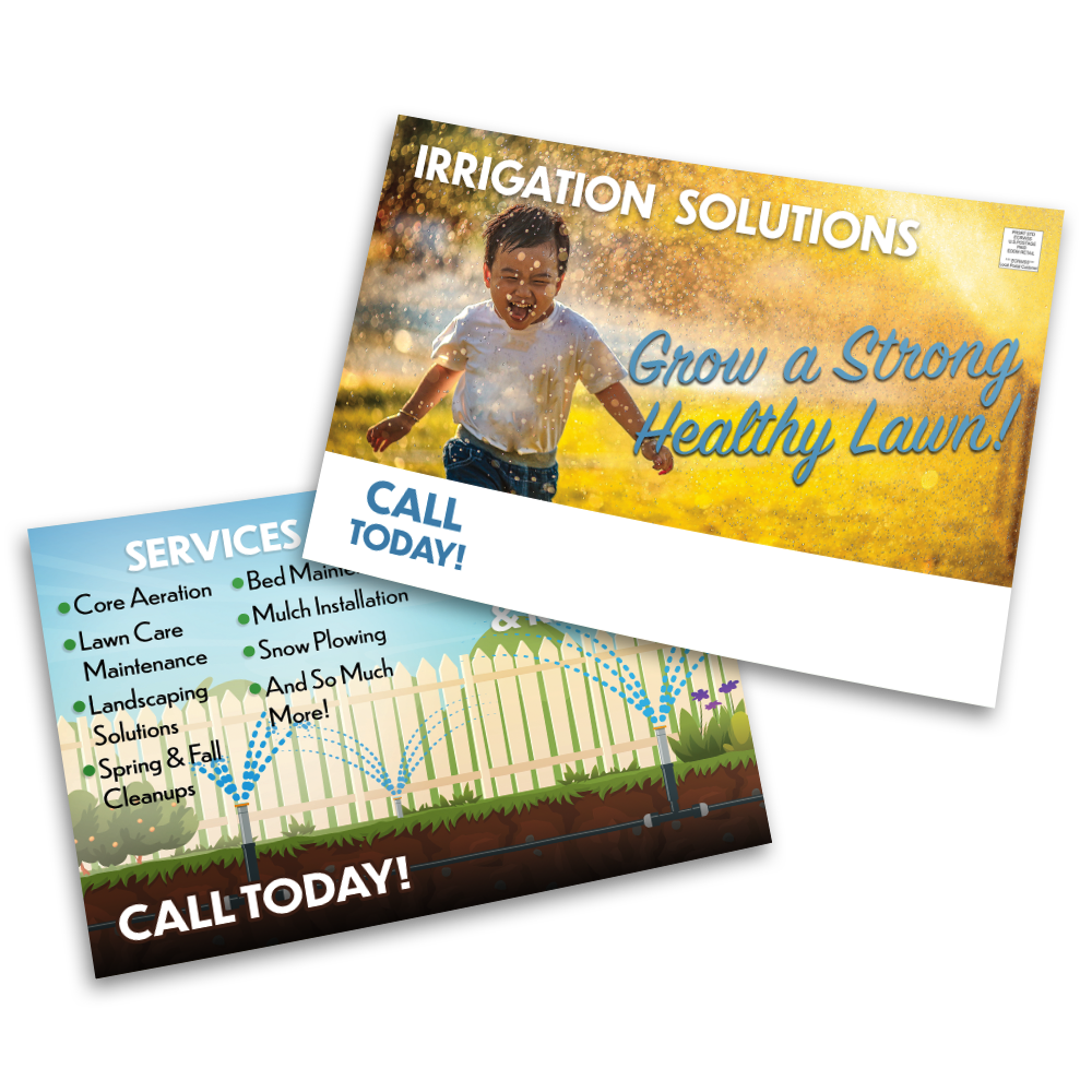 Irrigation Services - Postcard Template