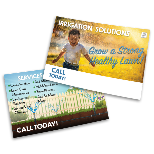 Irrigation Services - Postcard Template