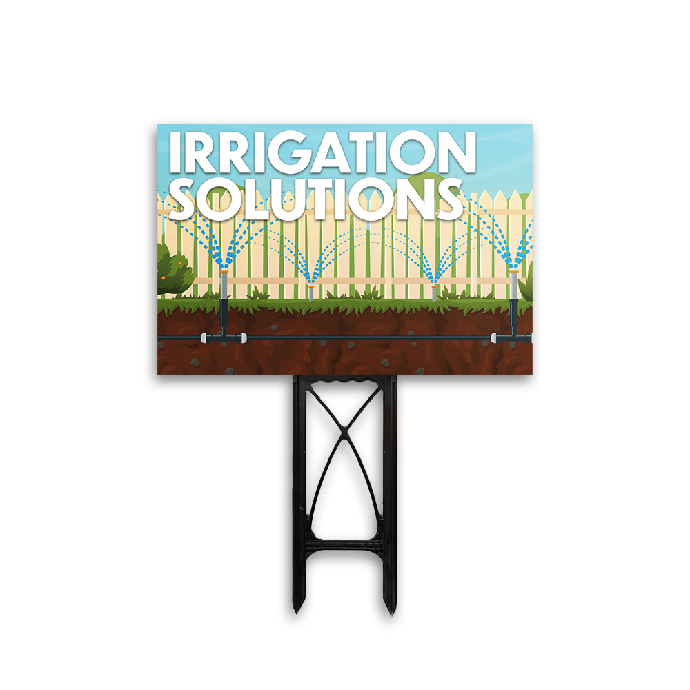 Irrigation Services - Yard Sign Template