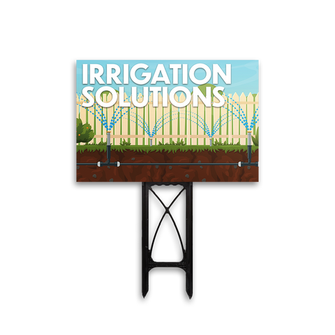 Irrigation Services - Yard Sign Template