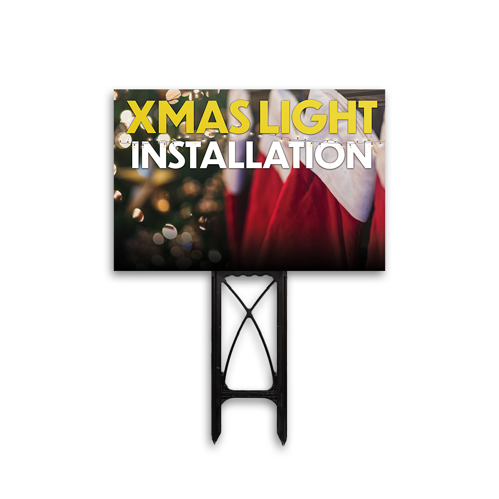 Light Installation - Yard Sign Template