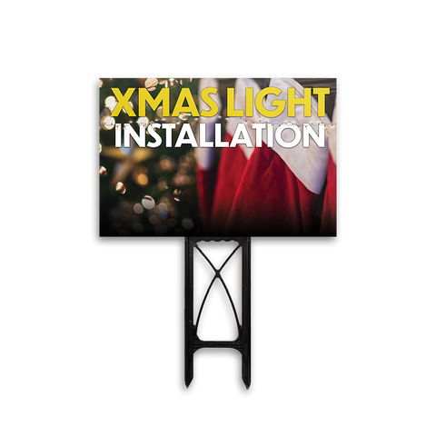 Light Installation - Yard Sign Template