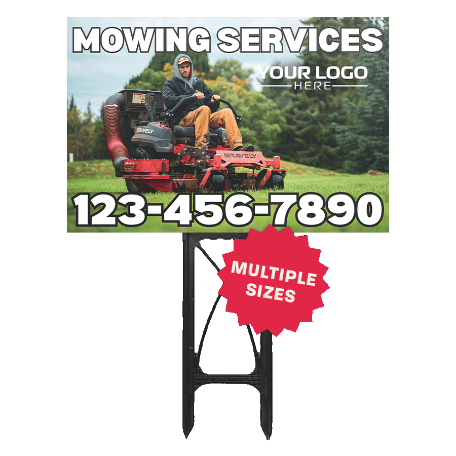 Mowing Services - Yard Sign Template