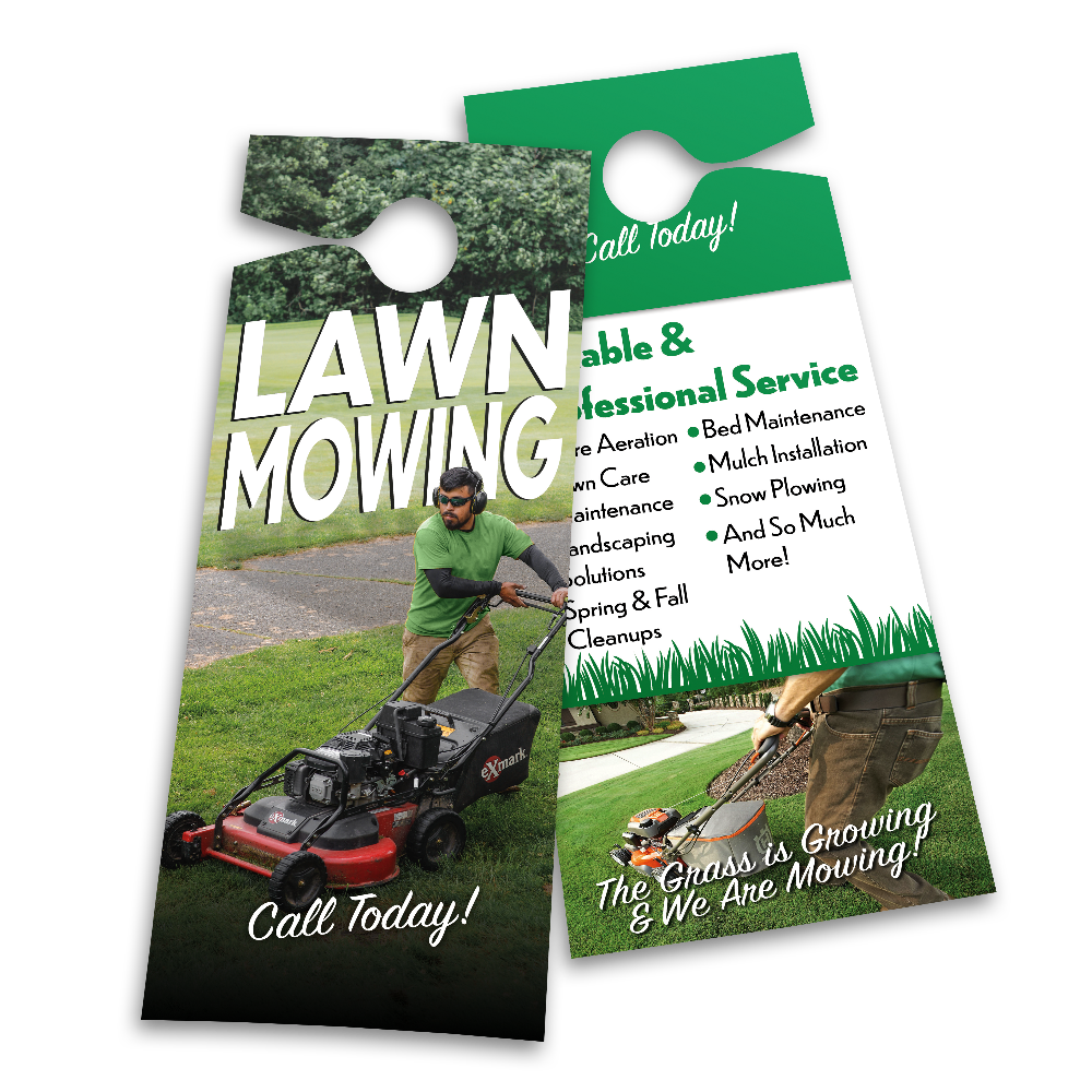 Mowing Services - Door Hanger Template