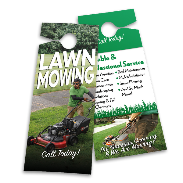 Mowing Services - Door Hanger Template