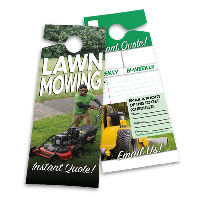 Mowing Instant Quote - Door Hanger Template
