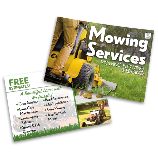 Mowing Services - Postcard Template