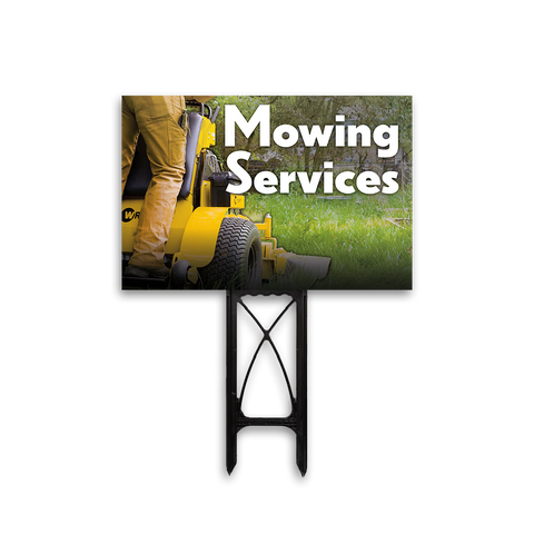 Mowing Services - Yard Sign Template