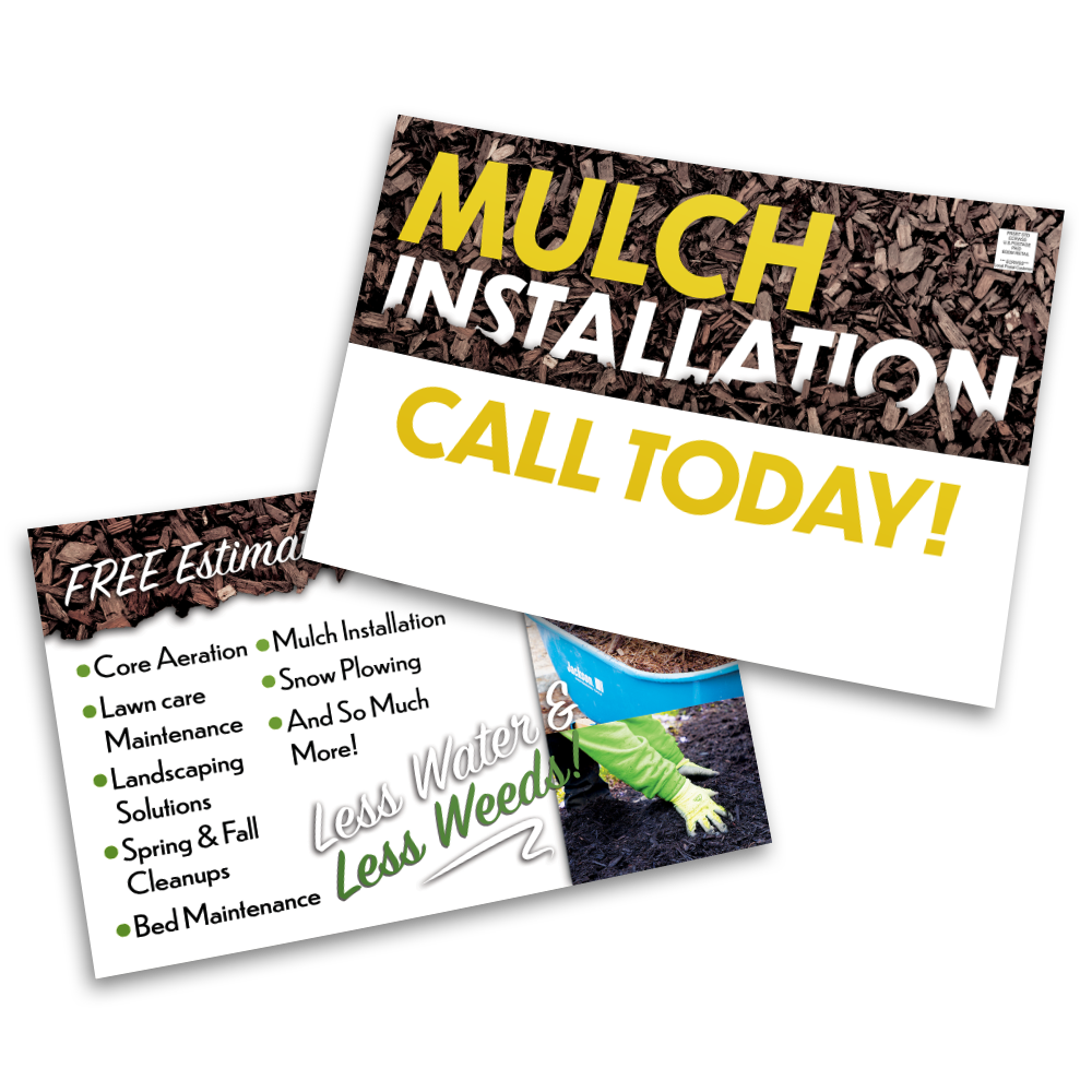 Mulch Installation - Postcard Template