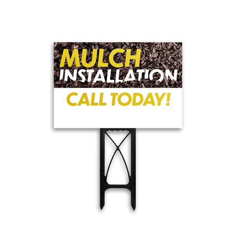 Mulch Installation - Yard Sign Template