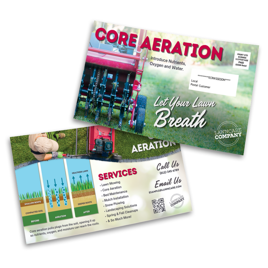 Core Aeration - Postcard Template