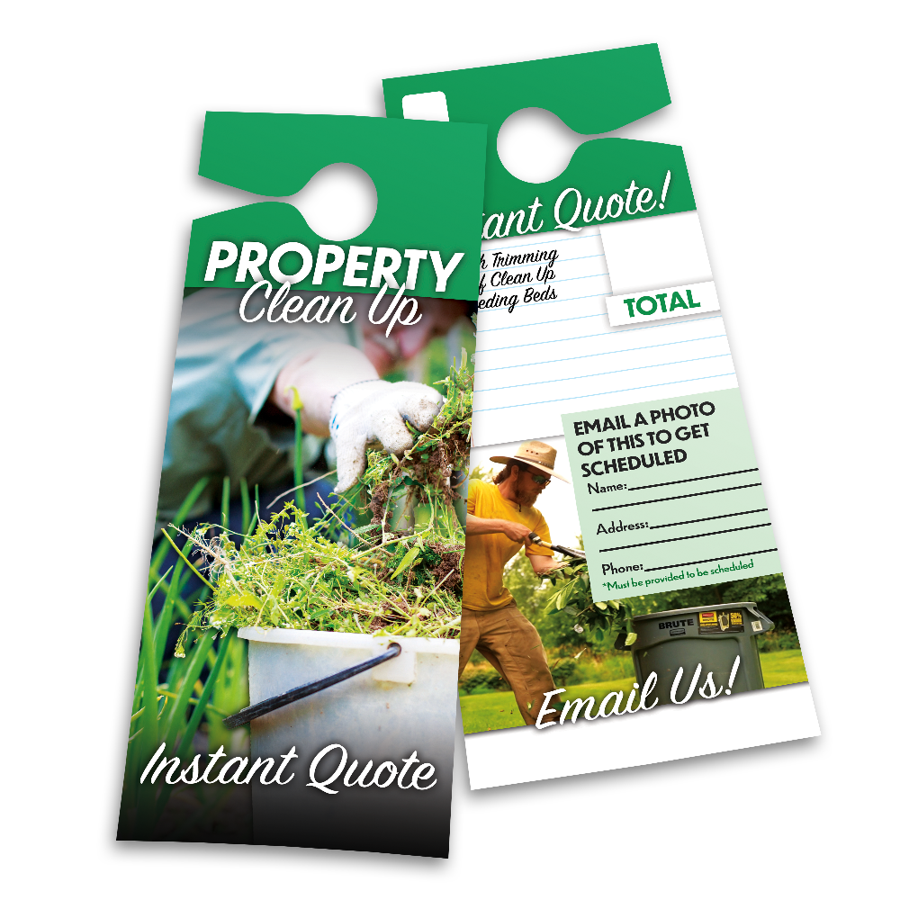 Property Clean Up Instant Quote - Door Hanger Template