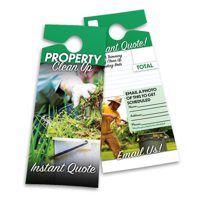 Property Clean Up Instant Quote - Door Hanger Template