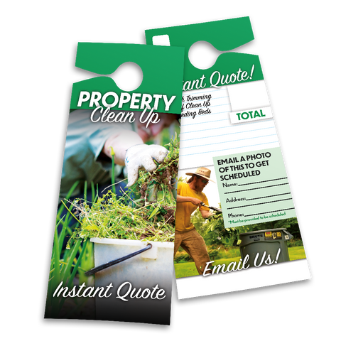 Property Clean Up Instant Quote - Door Hanger Template