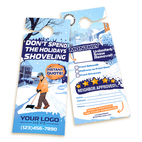 Snow Removal Instant Quote - Door Hanger Template