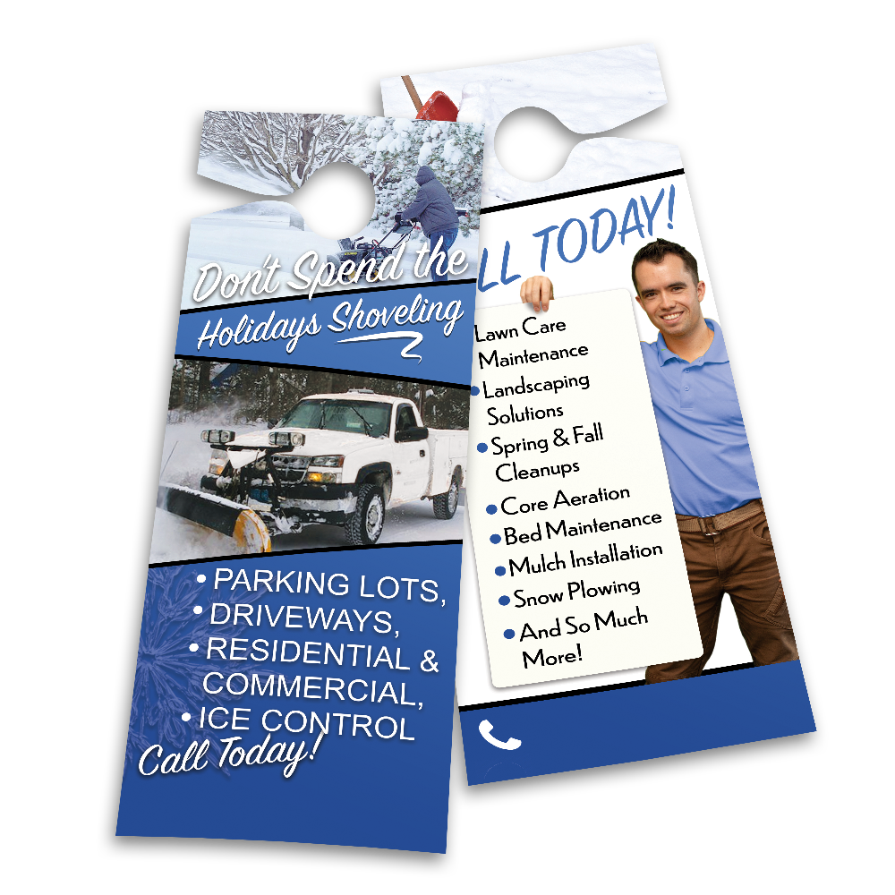 Snow Removal Services - Door Hanger Template